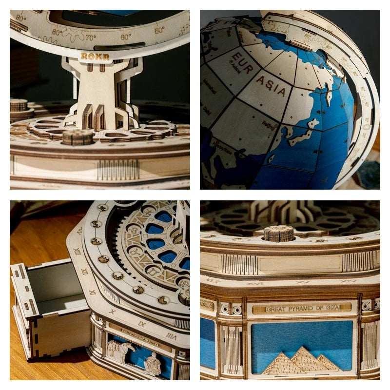 3D Globe Earth Kit - DIY Model Kit to Build Globe Earth Craft - Gift for Collection Lover