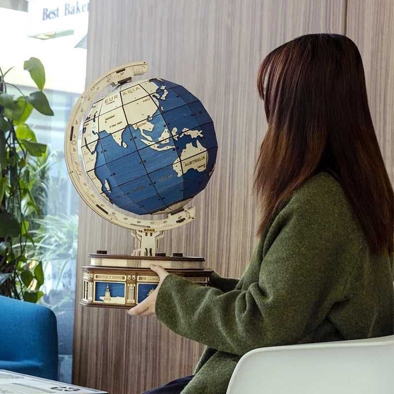 3D Globe Earth Kit - DIY Model Kit to Build Globe Earth Craft - Gift for Collection Lover