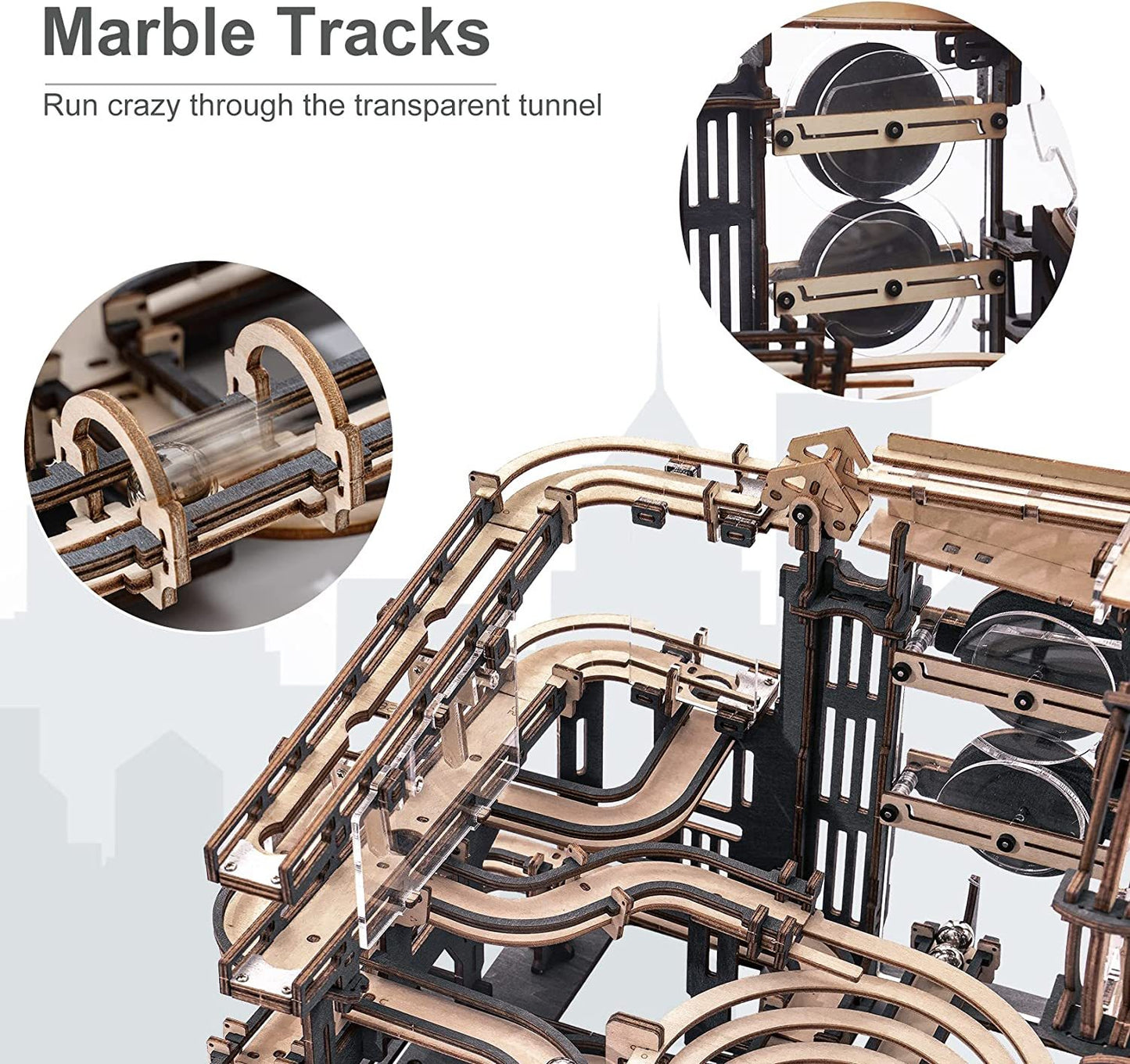 3D Wooden Puzzle Waterwheel Model - DIY Model Kit to Build Wooden Model Vintage Waterwheel Model Craft - Gift for Collection Lover