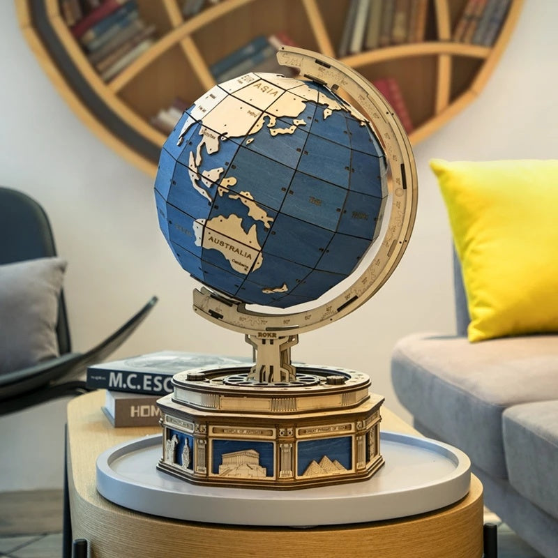 3D Globe Earth Kit - DIY Model Kit to Build Globe Earth Craft - Gift for Collection Lover