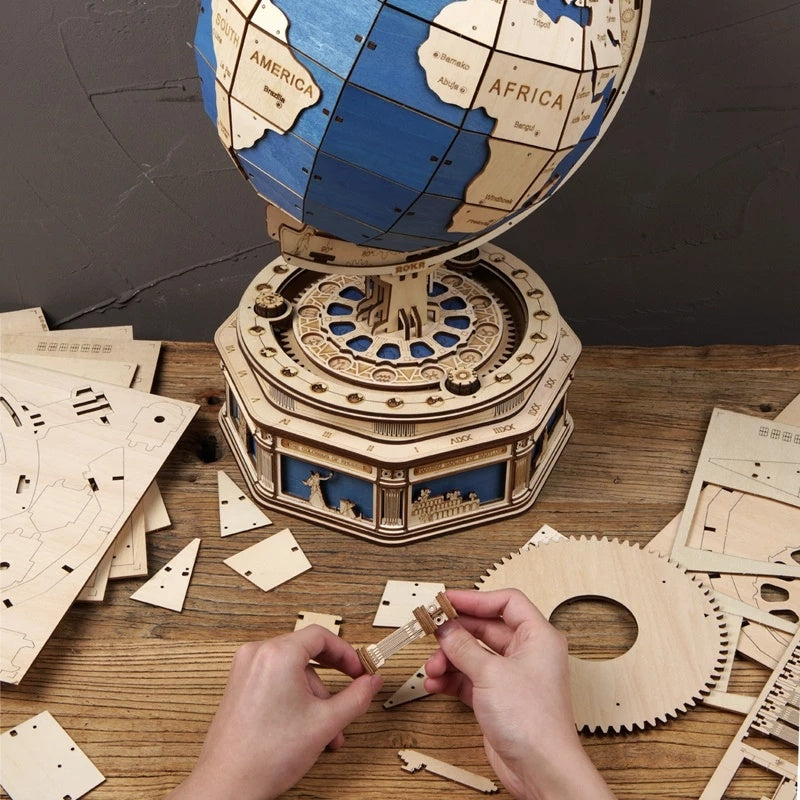 3D Globe Earth Kit - DIY Model Kit to Build Globe Earth Craft - Gift for Collection Lover