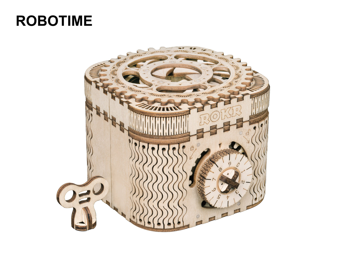 3D Puzzle Treasure Box - DIY Model Kit to Build Wooden Model Treasure Box Craft - Gift for Collection Lover