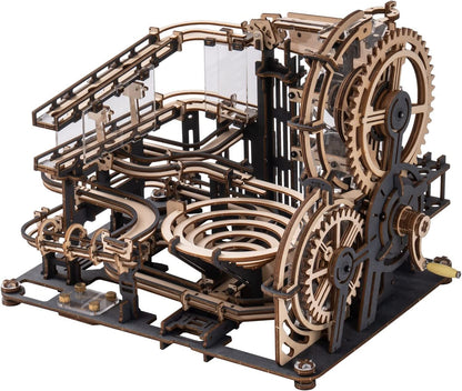 3D Wooden Puzzle Waterwheel Model - DIY Model Kit to Build Wooden Model Vintage Waterwheel Model Craft - Gift for Collection Lover