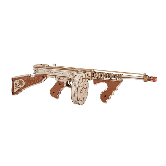 Rokr Thompson Submachine Gun Toy Gift For Boys Wooden Puzzle LQB01 Firing Model
3D Puzzle Thompson Submachine Gun - DIY Model Kit to Build Model Thompson Submachine Gun Craft - Gift for Collection Lover