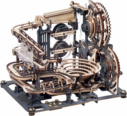 3D Wooden Puzzle Waterwheel Model - DIY Model Kit to Build Wooden Model Vintage Waterwheel Model Craft - Gift for Collection Lover