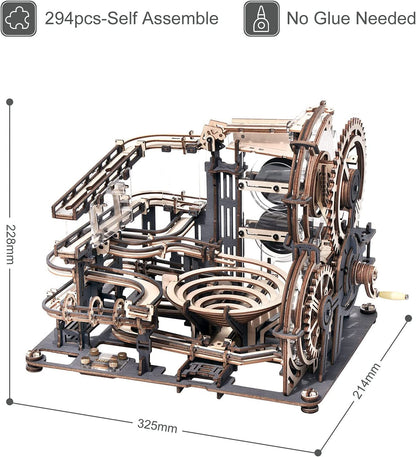 3D Wooden Puzzle Waterwheel Model - DIY Model Kit to Build Wooden Model Vintage Waterwheel Model Craft - Gift for Collection Lover